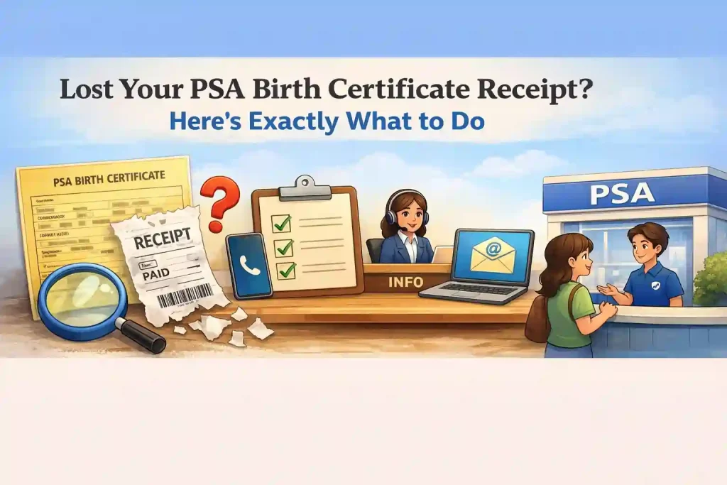 Lost-your-PSA-birth-certificate-receipt?-Here’s-exactly-what-to-do:-check-receipt,-contact-PSA,-use-online-help,-visit-PSA-outlet